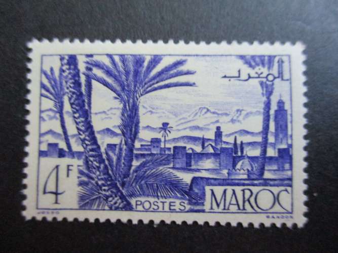 Maroc y & t 255 * 1947