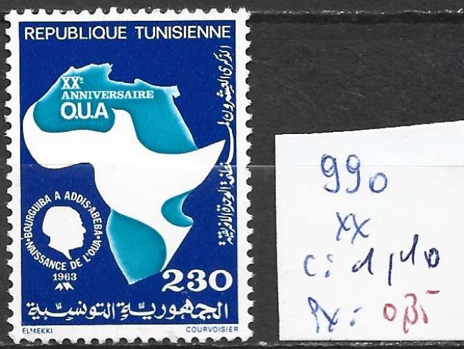 TUNISIE 990 **  côte 1.10 €