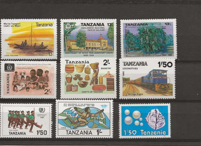 TANZANIE - LOT DE TIMBRES NEUFS***