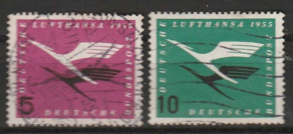 Allemagne  1955 YT 1131 & 1132 Lufthansa