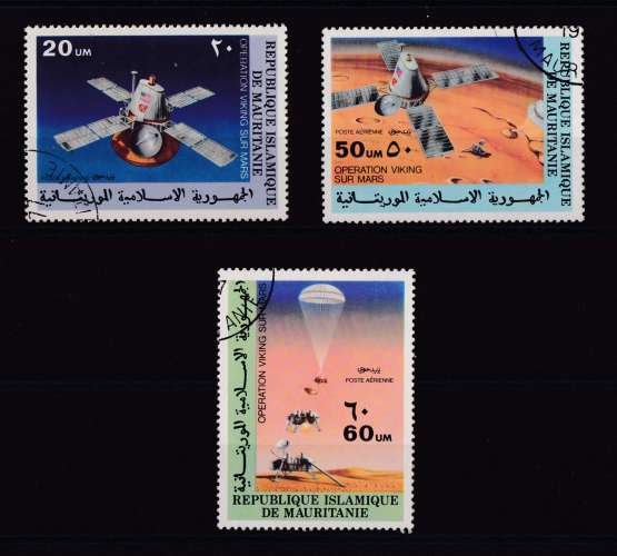 MAURITANIE  Y/T   PA n° 175/177   oblitéré   1977