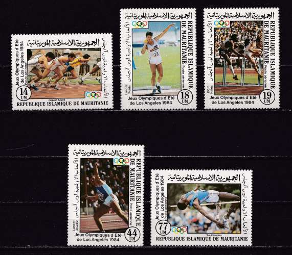 MAURITANIE  Y/T   PA n° 218/222   neuf **   1984