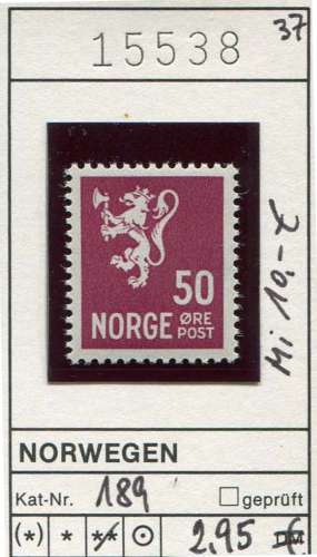 Norvège 1937  - Michel 189 - ** neuf mnh - 