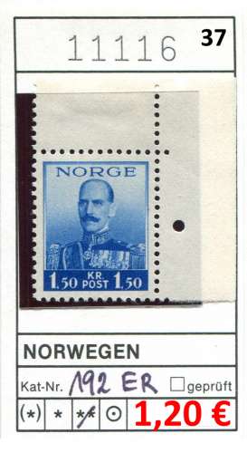 Norvège 1937  - Michel 192 - ** neuf mnh - 