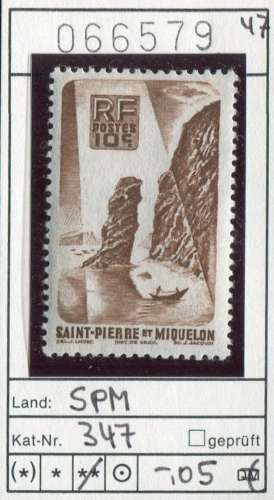 St. Pierre & Miquelon 1947 - Michel 347 - Yvert 325 - ** neuf mnh