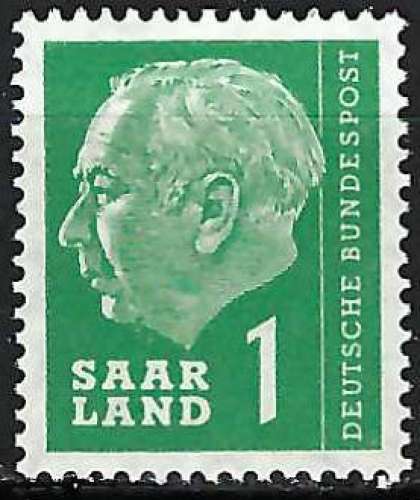 Sarre - 1956-57 - Y & T n° 362 - MNH