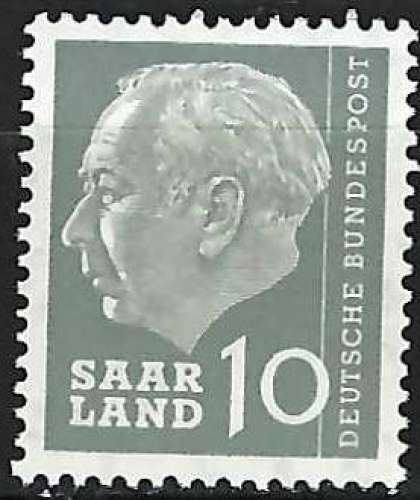 Sarre - 1956-57 - Y & T n° 368 - MNH