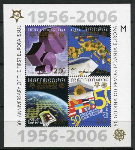 BOSNIE HERCEG BOSNA 2006 NEUF** MNH BF N° 6 europa