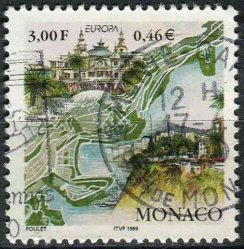 MONACO 1999 OBLITERE N° 2203 europa