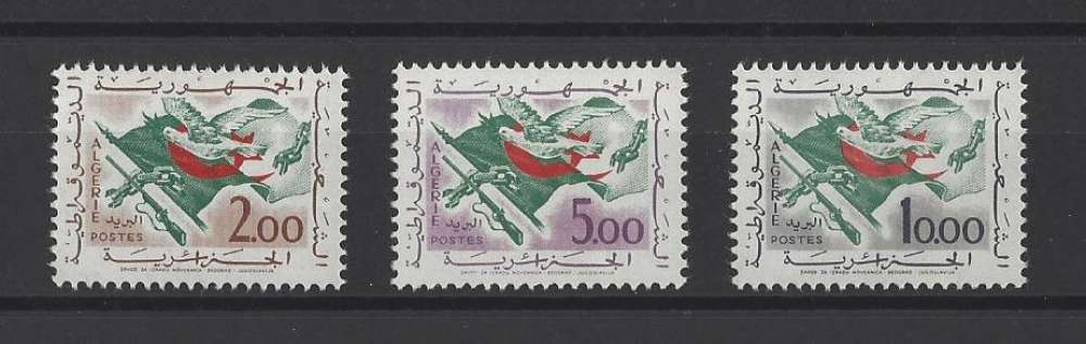 ALGERIE  Y/T  n° 374/376   NEUF **  1963