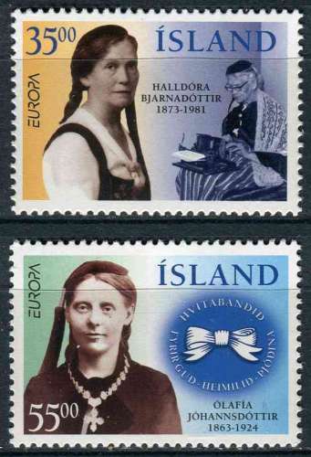 ISLANDE 1996 NEUF** MNH N° 797 798 europa