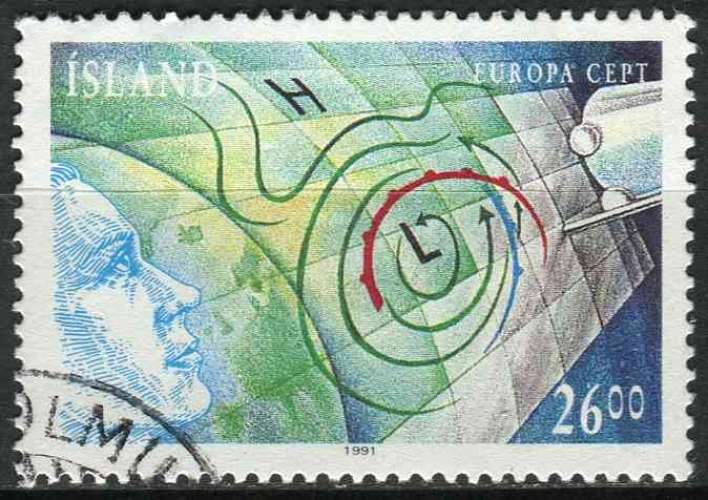 ISLANDE 1991 OBLITERE N° 695 europa