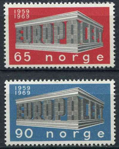 NORVEGE 1969 NEUF** MNH N° 538 539 europa