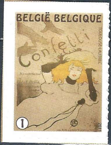 Belgique - 2011 - Y & T n° 4126 autoadhésif - MNH