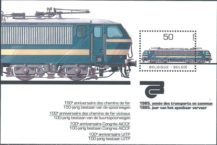 Belgique - 1985 - Y & T n° 61 Blocs & feuillets - MNH