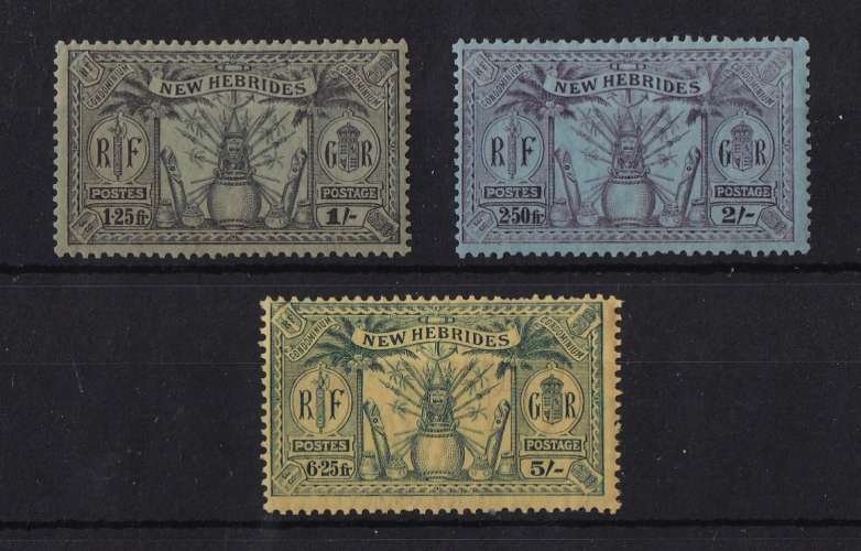 NOUVELLES-HEBRIDES   YT   n° 97/99    neuf *   1925