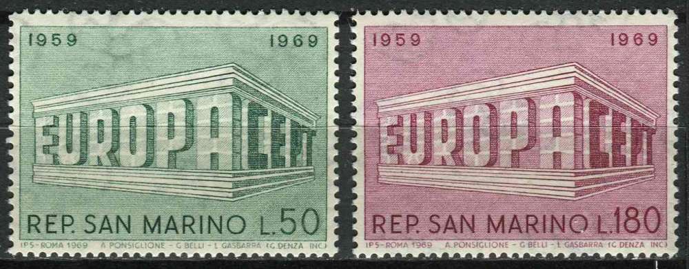 SAINT MARIN 1969 NEUF** MNH N° 732 733 europa