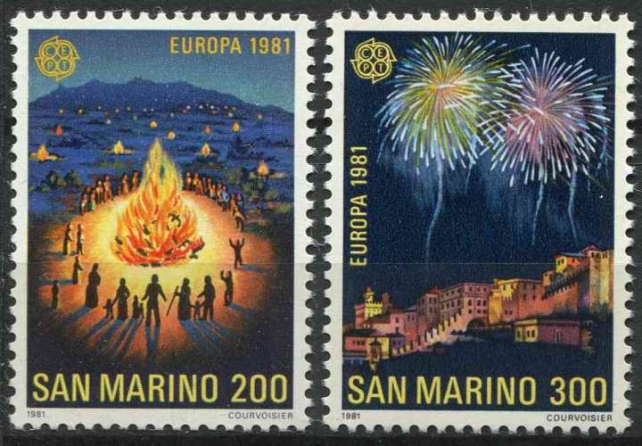 SAINT MARIN 1981 NEUF** MNH N° 1024 1025 europa