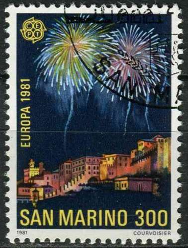 SAINT MARIN 1981 OBLITERE N° 1025 europa