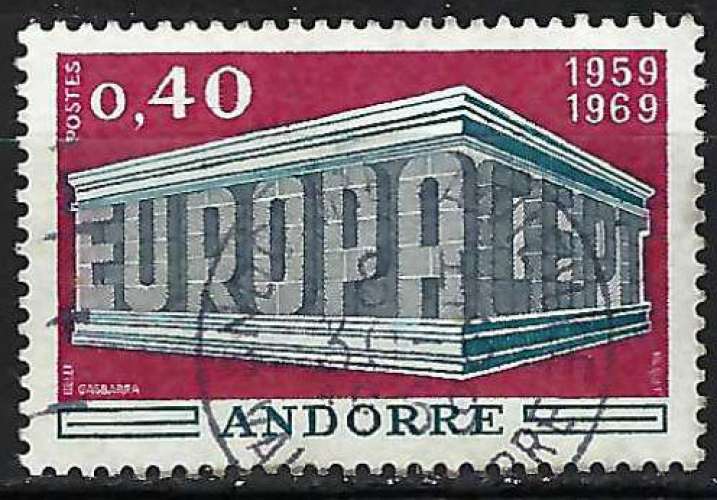 Andorre Français - 1969 - Y & T n° 194 - Europa - O.