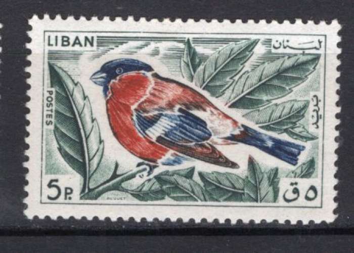 LIBAN 1965 LES OISEAUX  LE BOUVREUIL  NEUF**