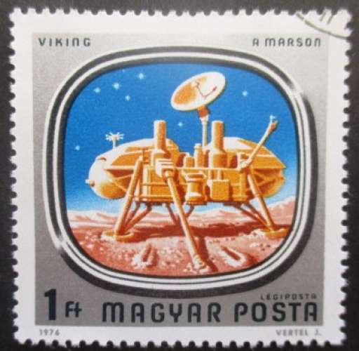 HONGRIE poste aérienne N°386 Sonde spatiale Viking oblitéré