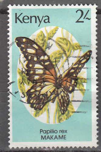 Kenya 1987  Y&T  417  oblitéré  papillon