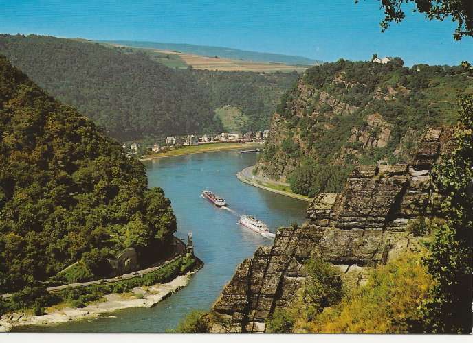 ALLEMAGNE - LE RHIN VU DU ROCHER DE LORELEY