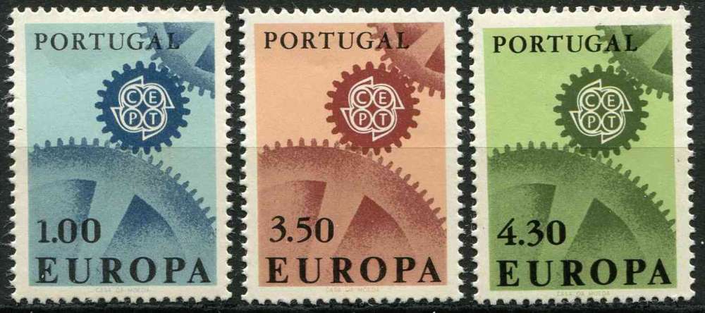 PORTUGAL 1967 NEUF*charnière N° 1007 à 1009 europa