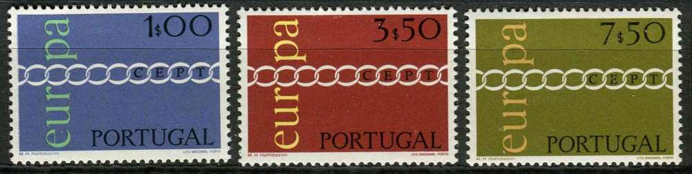 PORTUGAL 1971 NEUF** MNH N° 1107 à 1109 europa