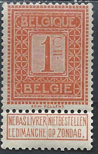 Belgique - 1912-13 - Y & T n° 108 - MH