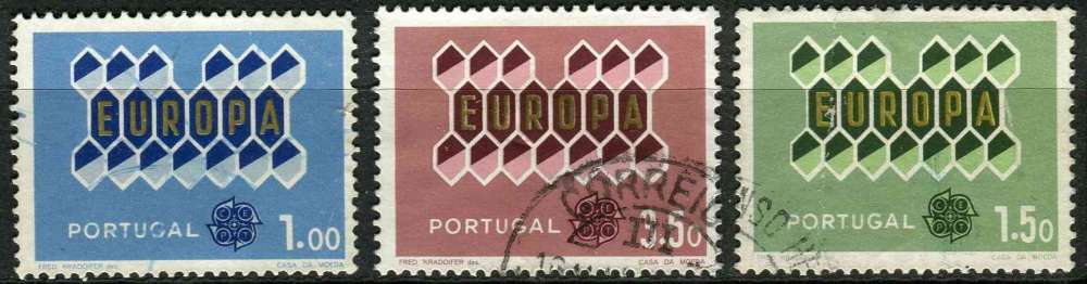 PORTUGAL 1962 OBLITERE N° 908 à 910 europa