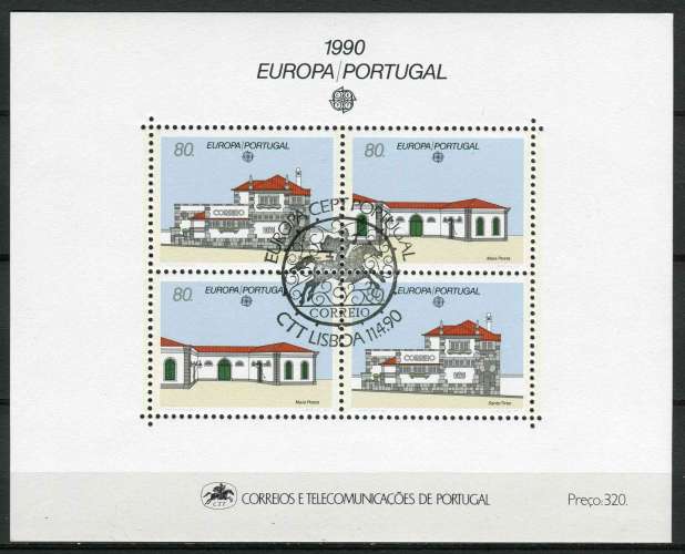 PORTUGAL 1990 OBLITERE BF N° 72 europa