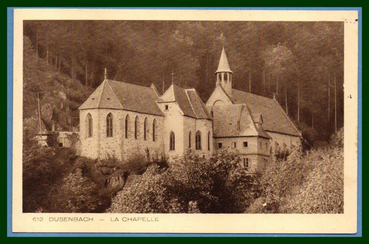 CPA DUSENBACH (68) la Chapelle écrite 1934