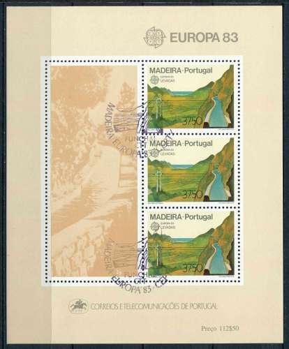 MADERE 1983 OBLITERE BF N° 4 europa