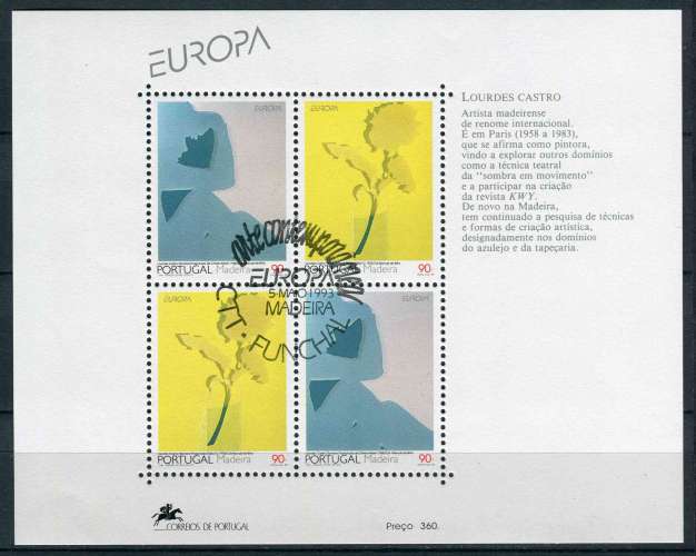 MADERE 1993 OBLITERE BF N° 13 europa