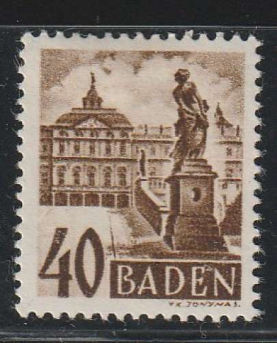 BADE - N°35 nsg (1948) 40p sépia