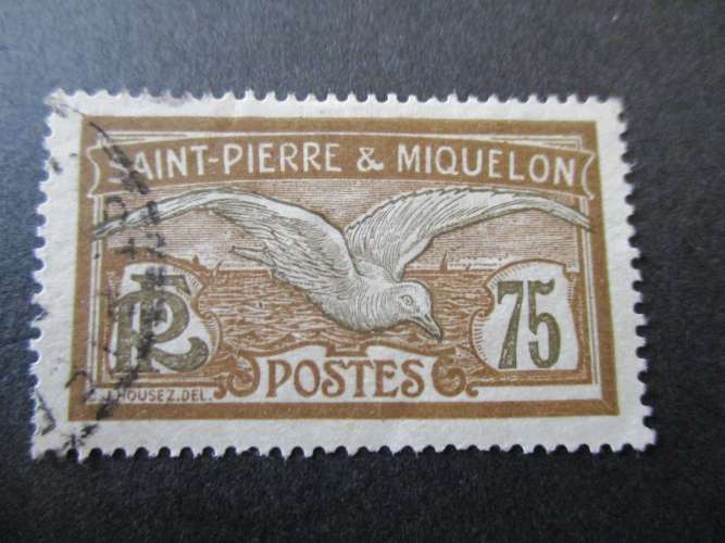 Saint Pierre &Miquelon y & t 90 obl 1909