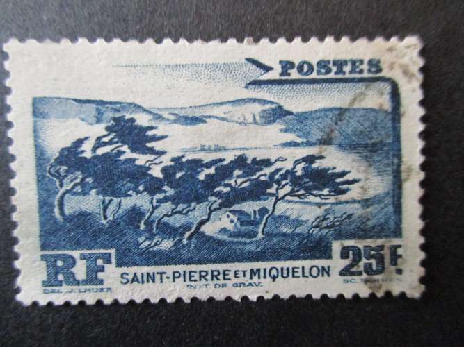 Saint Pierre &Miquelon y & t 343 obl 1947