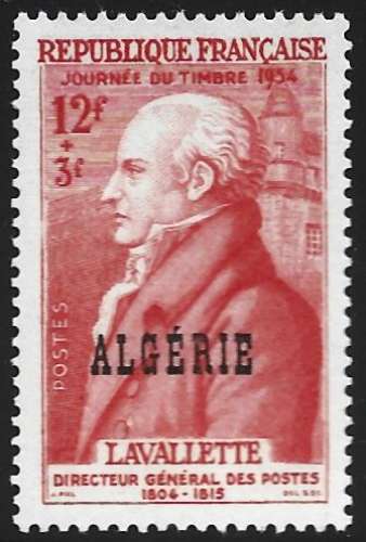 Algérie N° 308 ** MNH Lavalette 1954 Directeur Général des Postes