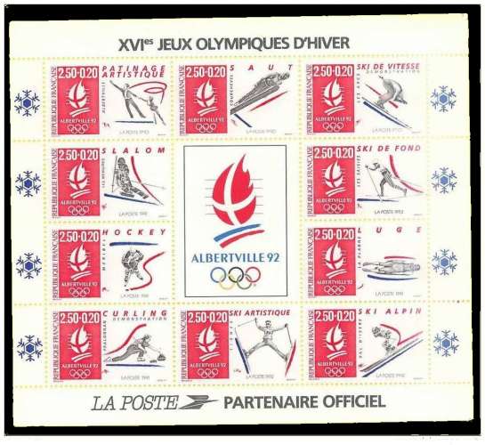 France neuf Yvert BF N°14 ALBERVILLE 1992