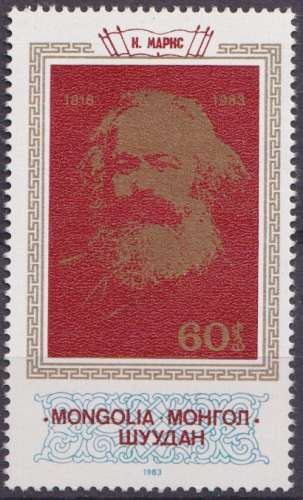 Mongolie 1983 Y&T 1256 neuf ** - Karl Marx 