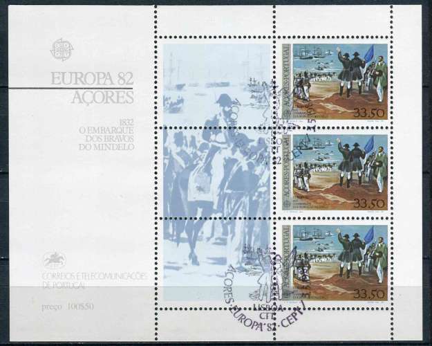 Açores 1982 OBLITERE BF N° 3 europa