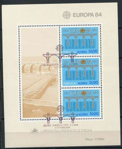 Açores 1984 OBLITERE BF N° 5 europa