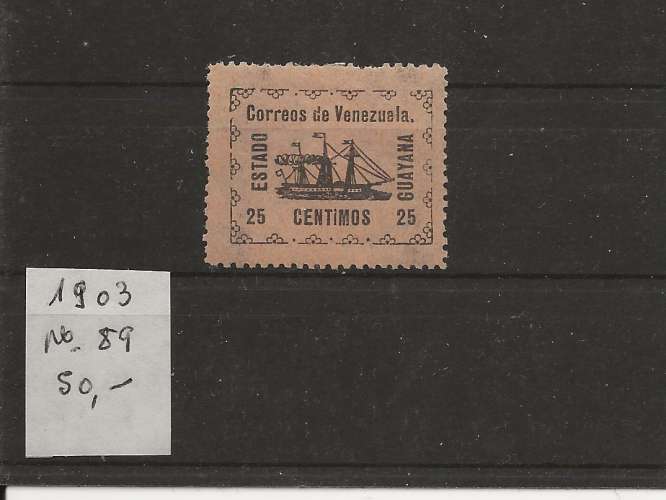 VENEZUELA - TIMBRE DE 1903 - COTE 50 EUROS