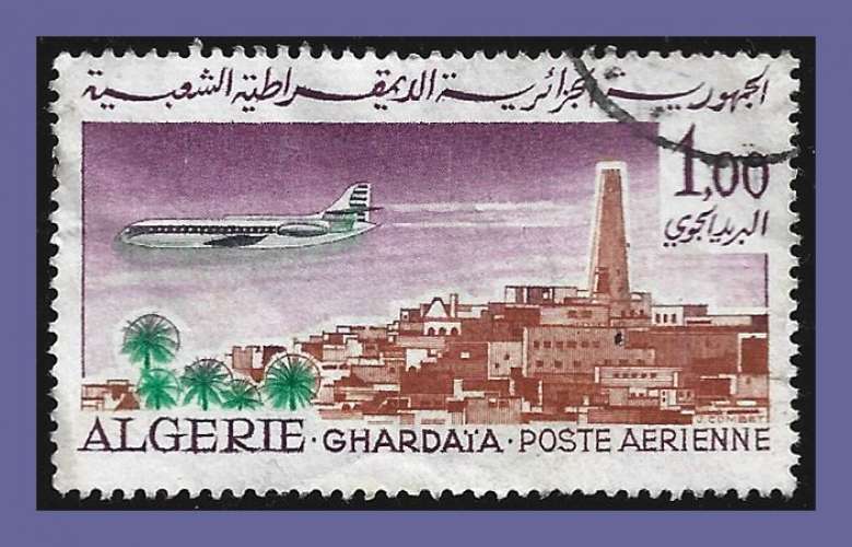 Algérie N° PA 15 Obl., Ghardaïa 1967-8 avion