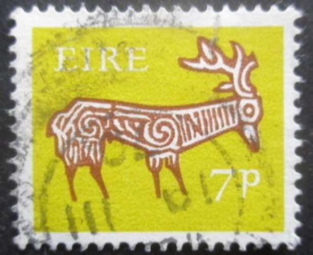 IRLANDE N°218 filigrane e oblitéré cote 4€