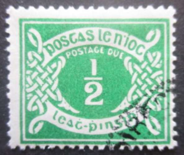 IRLANDE taxe N°1 filigrane Se oblitéré cote 28€