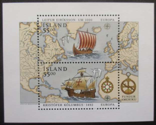 ISLANDE bloc N°13 Europa neuf ** cote 13€