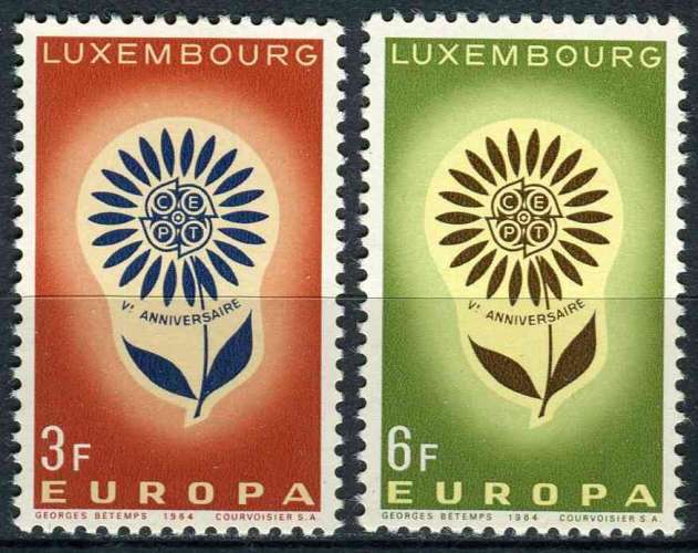 LUXEMBOURG 1964 NEUF** MNH N° 648 649 europa